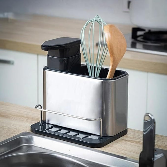 Dispenser de Detergente com Suporte para Esponja