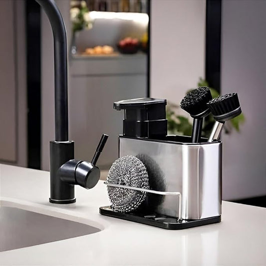 Dispenser de Detergente com Suporte para Esponja